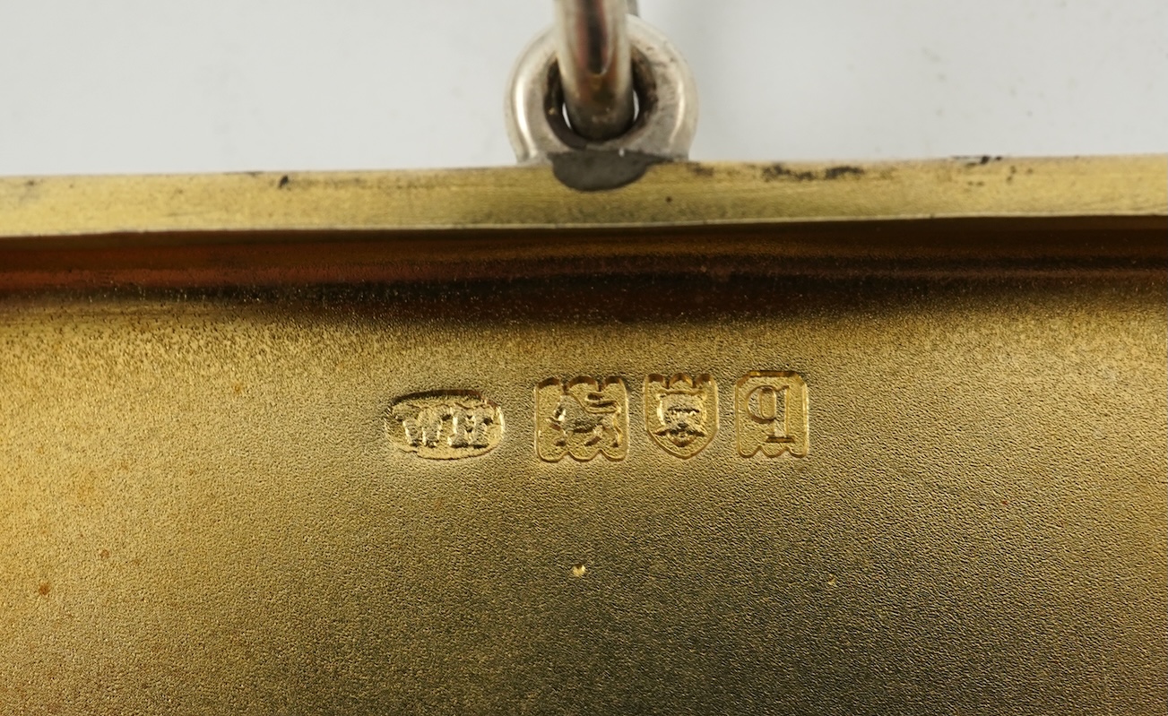 A George V patent silver 'Nomismatikos' coin purse, by William Edward Hurcomb, retailed by Lund, Cornhill